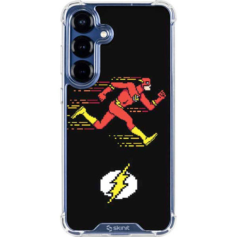 DC Comics The Flash Pixelated Running Pose Galaxy S25 Clear Case